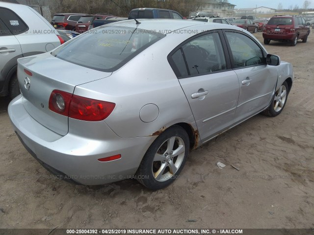 JM1BK32F761543595 - 2006 MAZDA 3 I SILVER photo 4