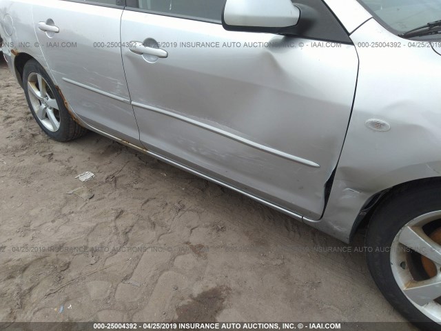 JM1BK32F761543595 - 2006 MAZDA 3 I SILVER photo 6