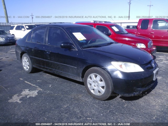 1HGES16335L009743 - 2005 HONDA CIVIC DX VP BLACK photo 1