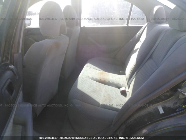 1HGES16335L009743 - 2005 HONDA CIVIC DX VP BLACK photo 8