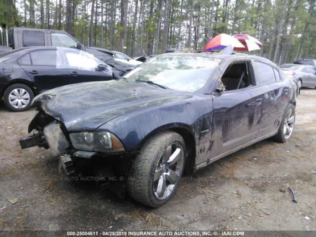 2B3CL5CT3BH508339 - 2011 DODGE CHARGER R/T Black photo 2