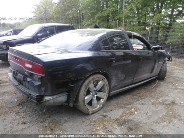 2B3CL5CT3BH508339 - 2011 DODGE CHARGER R/T Black photo 4