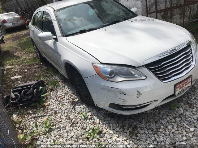 1C3CCBAG7DN627352 - 2013 CHRYSLER 200 LX WHITE photo 1