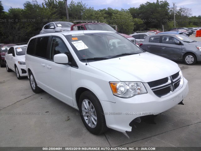 2C4RDGCG4KR512902 - 2019 DODGE GRAND CARAVAN SXT WHITE photo 1