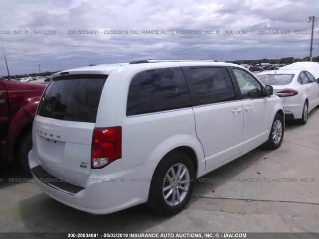 2C4RDGCG4KR512902 - 2019 DODGE GRAND CARAVAN SXT WHITE photo 4