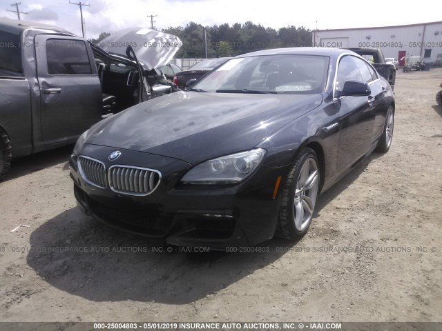 WBA6B2C56DDG66592 - 2013 BMW 650 I BLACK photo 2