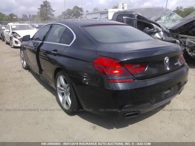 WBA6B2C56DDG66592 - 2013 BMW 650 I BLACK photo 3