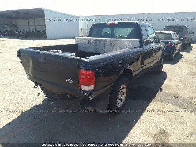 1FTYR14C7YTB15045 - 2000 FORD RANGER SUPER CAB BLACK photo 4