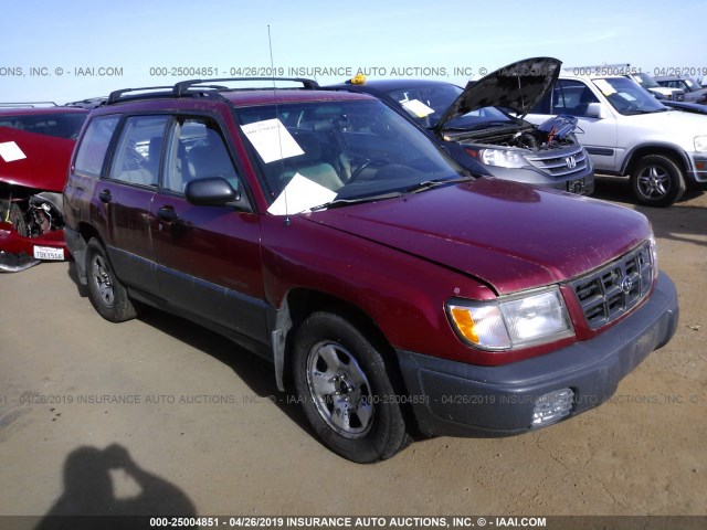 JF1SF6359XG702116 - 1999 SUBARU FORESTER L RED photo 1