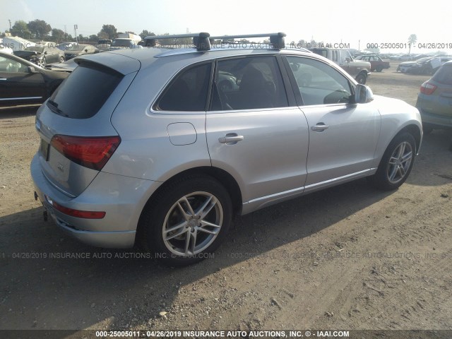 WA1LFAFP5FA110514 - 2015 AUDI Q5 PREMIUM PLUS SILVER photo 4