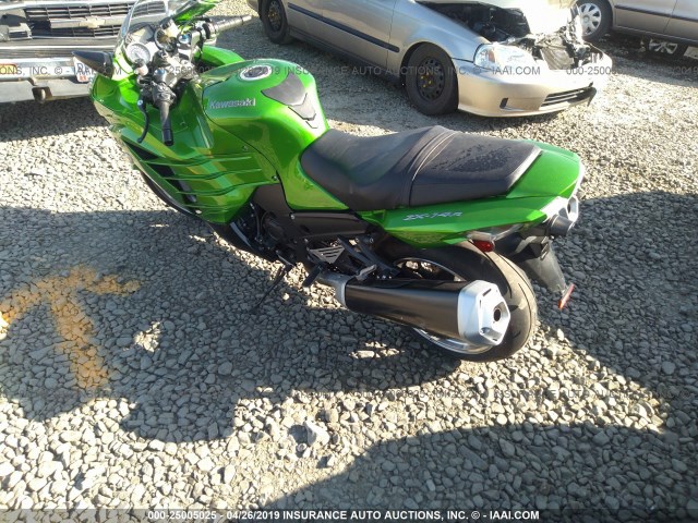 JKBZXNF16DA003684 - 2013 KAWASAKI ZX1400 F GREEN photo 3