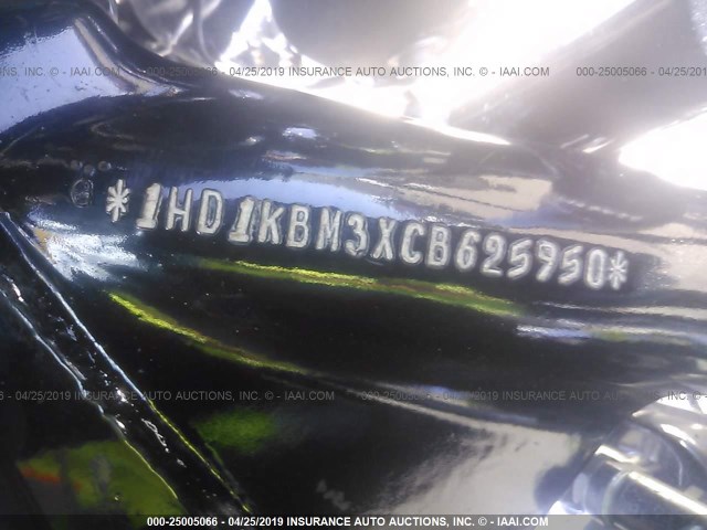 1HD1KBM3XCB625950 - 2012 HARLEY-DAVIDSON FLHX STREET GLIDE BLACK photo 10