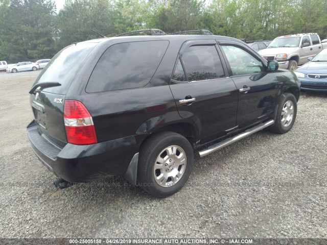 2HNYD18241H513987 - 2001 ACURA MDX BLACK photo 4