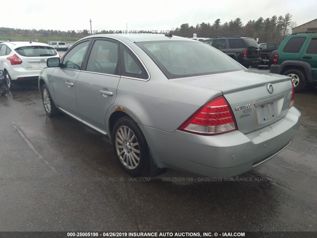 1MEHM43117G606474 - 2007 MERCURY MONTEGO PREMIER Light Blue photo 3