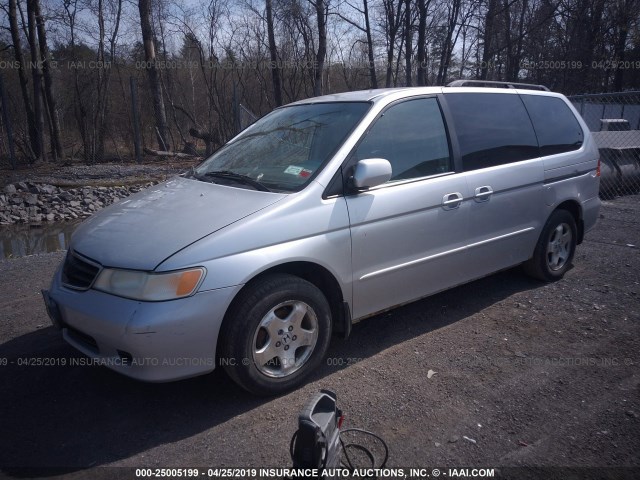 5FNRL18933B051747 - 2003 HONDA ODYSSEY EXL SILVER photo 2