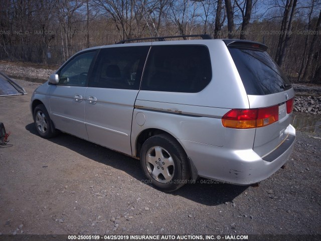 5FNRL18933B051747 - 2003 HONDA ODYSSEY EXL SILVER photo 3