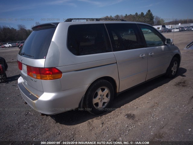 5FNRL18933B051747 - 2003 HONDA ODYSSEY EXL SILVER photo 4