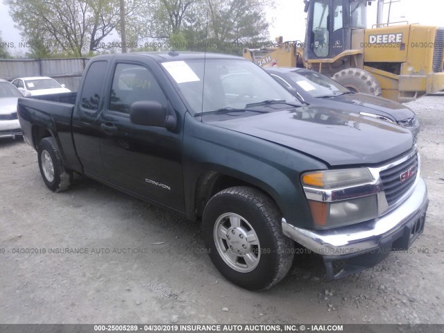 1GTCS196558169427 - 2005 GMC CANYON GREEN photo 1
