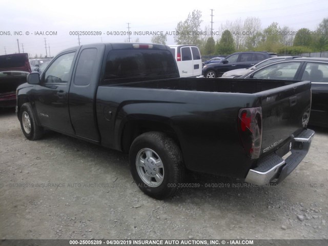1GTCS196558169427 - 2005 GMC CANYON GREEN photo 3