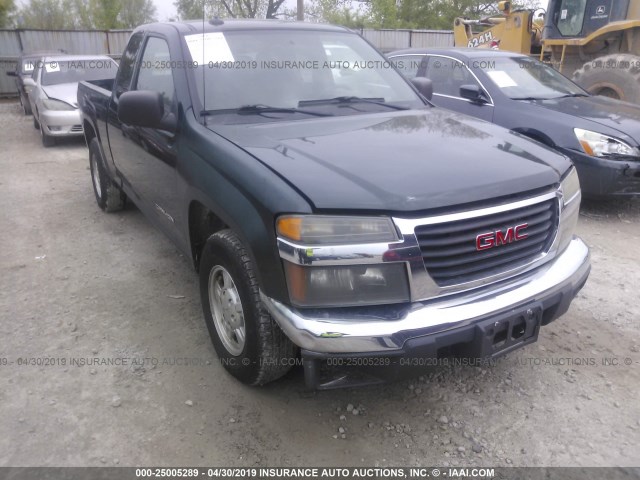 1GTCS196558169427 - 2005 GMC CANYON GREEN photo 6