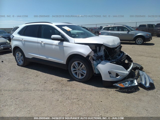 2FMPK3J88HBC63776 - 2017 FORD EDGE SEL WHITE photo 1