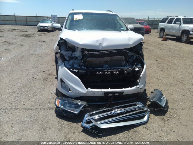 2FMPK3J88HBC63776 - 2017 FORD EDGE SEL WHITE photo 6