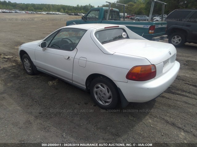 JHMEH6243TS002284 - 1996 HONDA CIVIC DEL SOL S WHITE photo 3