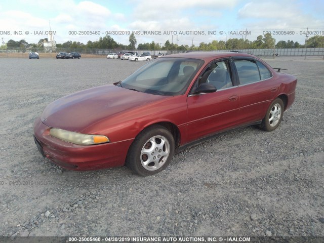 1G3WH52K1WF357899 - 1998 OLDSMOBILE INTRIGUE MAROON photo 2