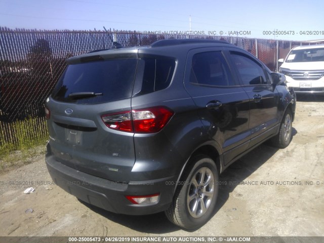 MAJ3P1TE6JC175607 - 2018 FORD ECOSPORT SE GRAY photo 4