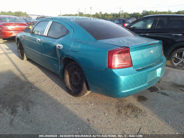 2B3KA43G66H128867 - 2006 DODGE CHARGER SE/SXT BLUE photo 3