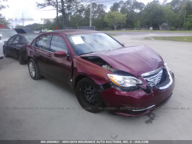 1C3CCBABXDN641511 - 2013 CHRYSLER 200 LX RED photo 1