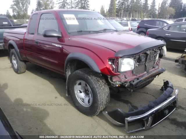 5TESN92N33Z263918 - 2003 TOYOTA TACOMA XTRACAB PRERUNNER RED photo 1