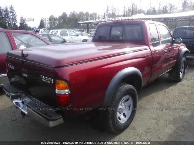 5TESN92N33Z263918 - 2003 TOYOTA TACOMA XTRACAB PRERUNNER RED photo 4