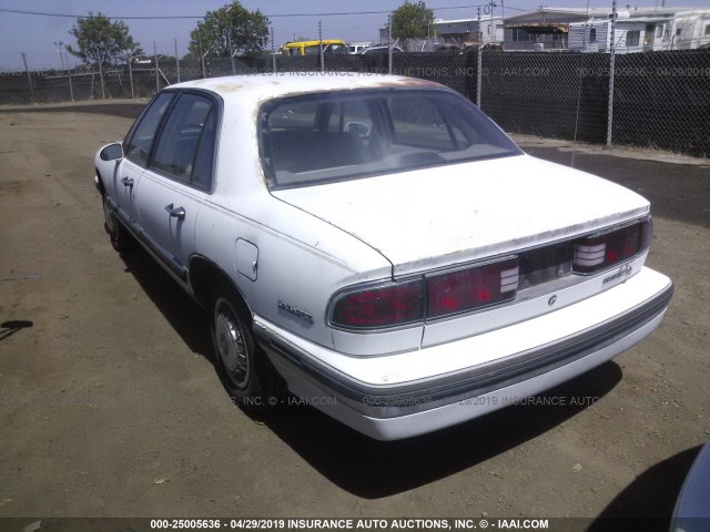 1G4HP52L3RH509450 - 1994 BUICK LESABRE CUSTOM WHITE photo 3