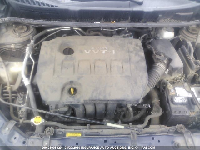 2T1KU4EEXAC473596 - 2010 TOYOTA COROLLA MATRIX  Dark Blue photo 10