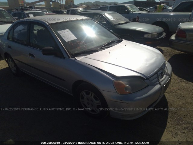 1HGES16231L012997 - 2001 HONDA CIVIC DX SILVER photo 1