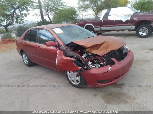 1NXBR32E17Z816853 - 2007 TOYOTA COROLLA CE/LE/S RED photo 1