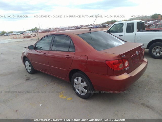 1NXBR32E17Z816853 - 2007 TOYOTA COROLLA CE/LE/S RED photo 3