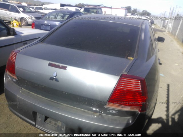 4A3AB36F14E108029 - 2004 MITSUBISHI GALANT ES MEDIUM/LS MEDIUM GRAY photo 4