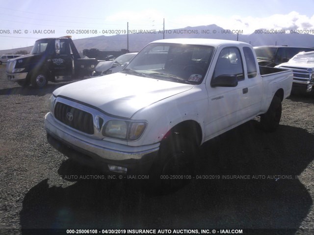 5TESM92N32Z079595 - 2002 TOYOTA TACOMA XTRACAB PRERUNNER თეთრი ფოტო 2