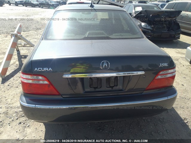 JH4KA96614C008259 - 2004 ACURA 3.5RL GRAY photo 6