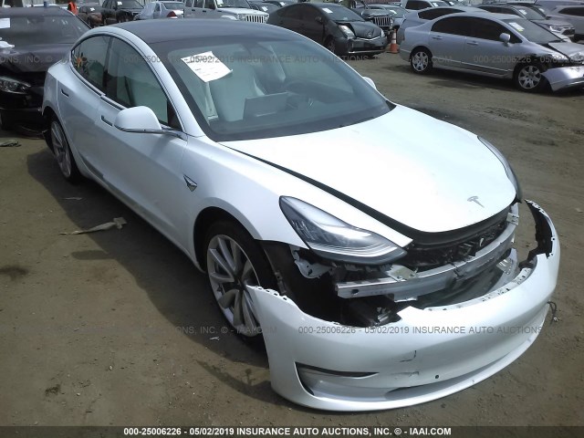 5YJ3E1EA3JF169759 - 2018 TESLA MODEL 3 WHITE photo 1