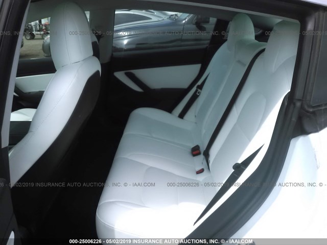 5YJ3E1EA3JF169759 - 2018 TESLA MODEL 3 WHITE photo 8