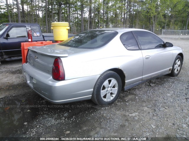 2G1WM15K269203834 - 2006 CHEVROLET MONTE CARLO LT SILVER photo 4