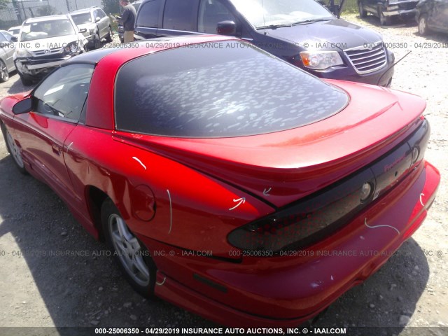 2G2FS22K312150185 - 2001 PONTIAC FIREBIRD RED photo 3