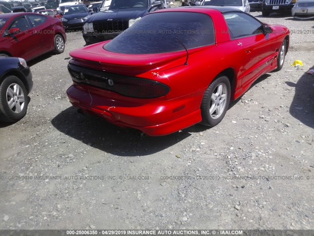 2G2FS22K312150185 - 2001 PONTIAC FIREBIRD RED photo 4