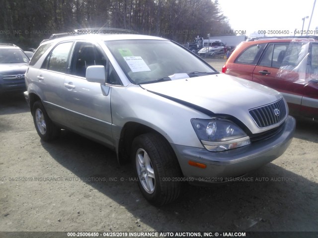 JT6HF10U8X0090347 - 1999 LEXUS RX 300 SILVER photo 1