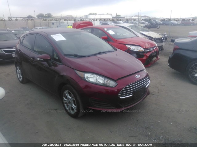 3FADP4EJ5EM117721 - 2014 FORD FIESTA SE RED photo 1