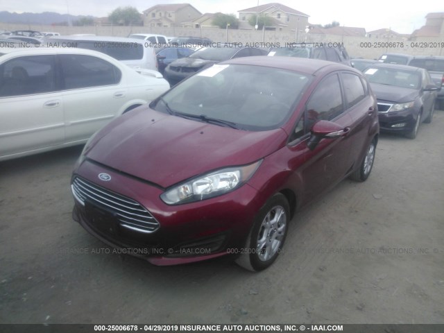 3FADP4EJ5EM117721 - 2014 FORD FIESTA SE RED photo 2