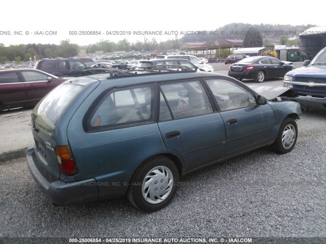 JT2EB02E6T0107544 - 1996 TOYOTA COROLLA DX GREEN photo 4